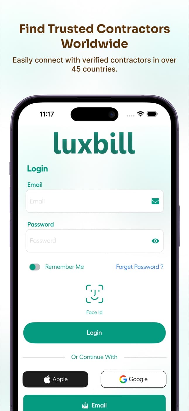 Luxbill — app screenshot 1