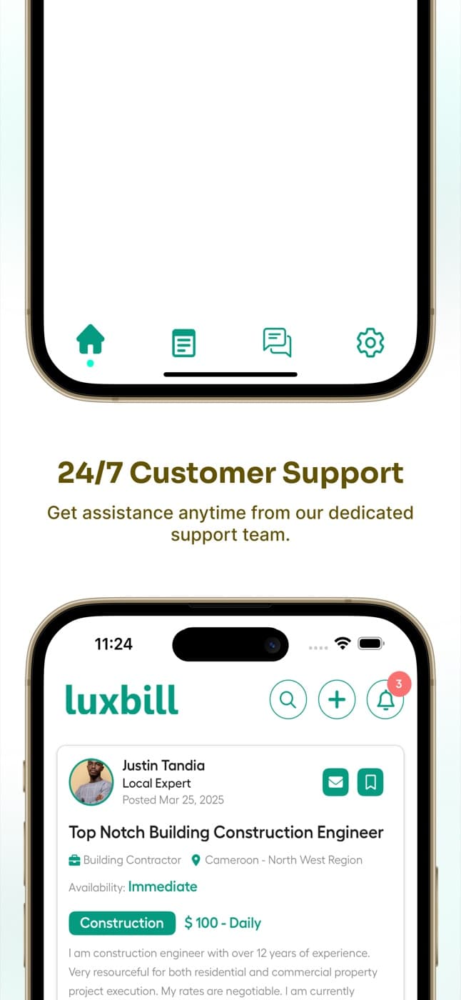 Luxbill — app screenshot 2