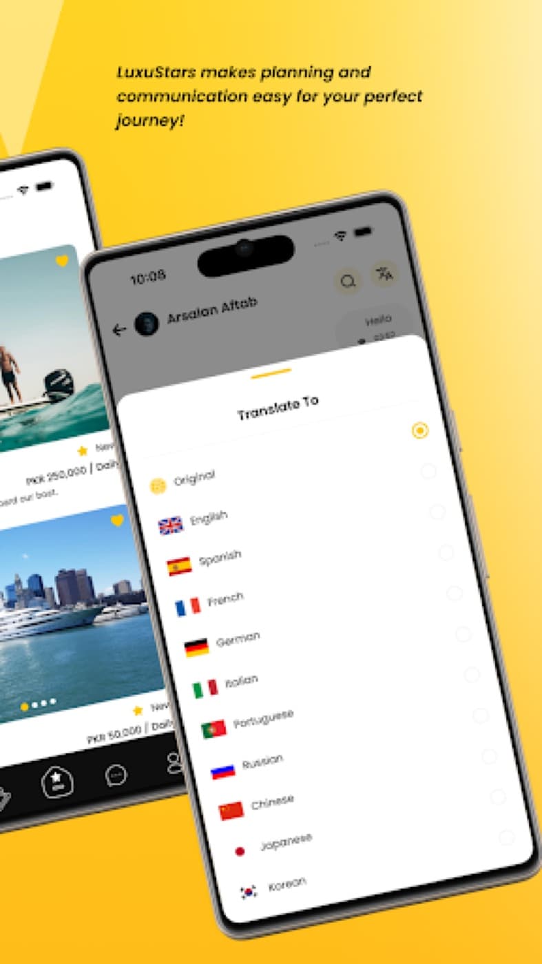 Luxustars — app screenshot 2