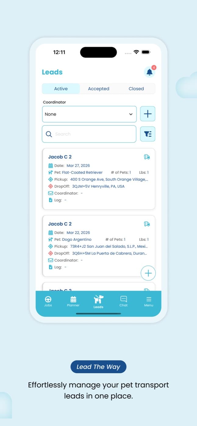 Pet Relay – Pet Transport — app screenshot 3