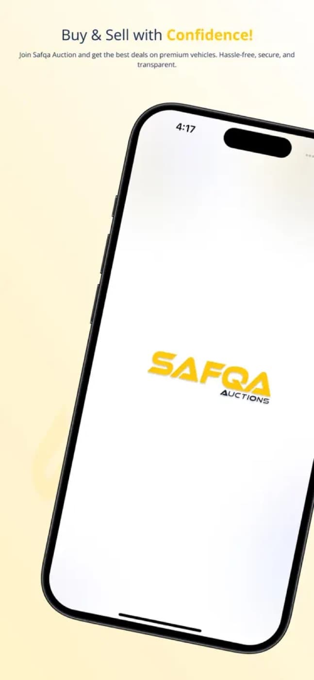 Safqa Auctions — app screenshot 1