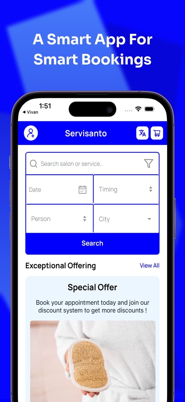 Servisanto — app screenshot 1