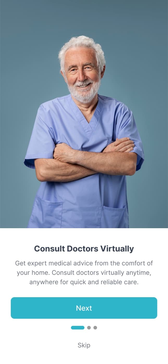 Tele-Health App — app screenshot 2
