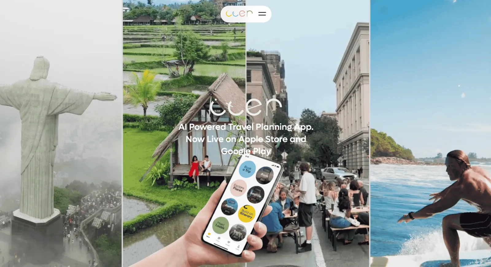 Iter Travel — website screenshot 1 of 3